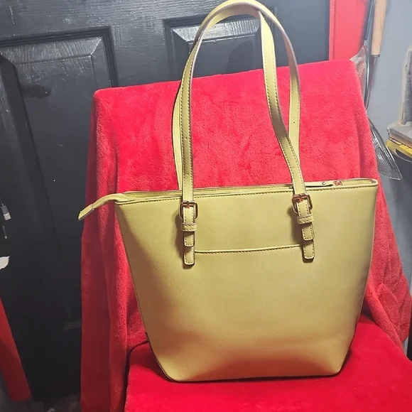 Anne Klein Yellow Tote Bag - Picture 2 of 6